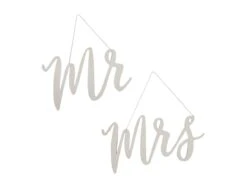 Wooden Signs Mr And Mrs Chair Signs