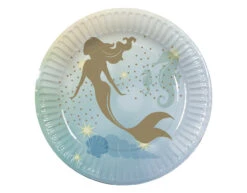 Zeemeermin Borden Papier 23cm 10st