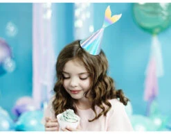 Zeemeermin Feesthoedjes 18cm 6st -Feestartikelen Winkel zeemeermin feesthoedjes 18cm 6st 2