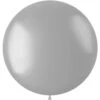 Zilveren Ballon Metallic Moondust Silver 80cm -Feestartikelen Winkel zilveren ballon metallic moondust silver 80cm
