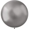 Zilveren Ballonnen Chroom 48cm 5st -Feestartikelen Winkel zilveren ballonnen chroom 48cm 5st