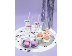 Zilveren Borden 23cm 6st -Feestartikelen Winkel zilveren borden 23cm 6st 5