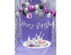 Zilveren Borden 23cm 6st -Feestartikelen Winkel zilveren borden 23cm 6st 6