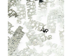 Zilveren Happy New Year Tafelconfetti 14g