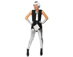 Zilveren Stropdas Glitter Metallic -Feestartikelen Winkel zilveren stropdas glitter metallic 1