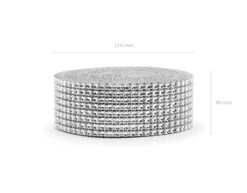 Zilveren Tape Glitter 9m -Feestartikelen Winkel zilveren tape glitter 9m 2