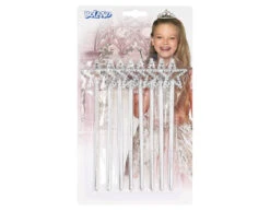 Zilveren Toverstaf 17cm 8st -Feestartikelen Winkel zilveren toverstaf 17cm 8st 4