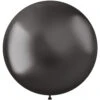 Zwarte Ballonnen Chroom 48cm 5st -Feestartikelen Winkel zwarte ballonnen chroom 48cm 5st