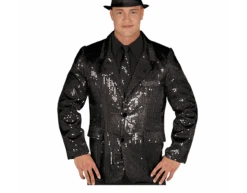 Zwarte Colbert Glitter