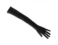 Zwarte Handschoenen 48cm -Feestartikelen Winkel zwarte handschoenen 48cm 2