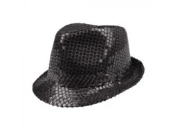 Zwarte Hoed Glitter