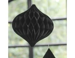 Zwarte Honeycombs 3st -Feestartikelen Winkel zwarte honeycombs 3st 2