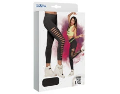 Zwarte Legging Gaten L-XL -Feestartikelen Winkel zwarte legging gaten l xl 2