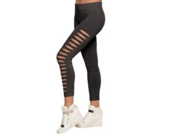 Zwarte Legging Gaten L-XL