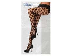 Zwarte Panty Visnet Grof -Feestartikelen Winkel zwarte panty visnet grof 2
