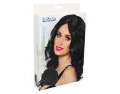 Zwarte Pruik Celebrity -Feestartikelen Winkel zwarte pruik celebrity 2