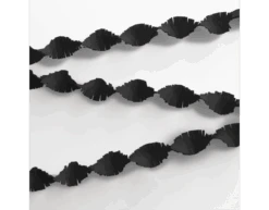 Zwarte Slingers Crepe 24m -Feestartikelen Winkel zwarte slingers crepe 24m 1