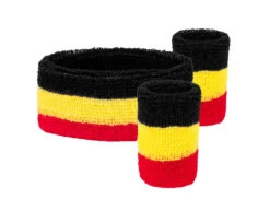 Zweetbandjes Belgie 3st -Feestartikelen Winkel zweetbandjes belgie 3st 2