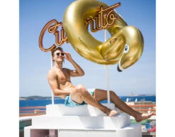 Zwemband Zwaan Goud 95cm -Feestartikelen Winkel zwemband zwaan goud 95cm 2